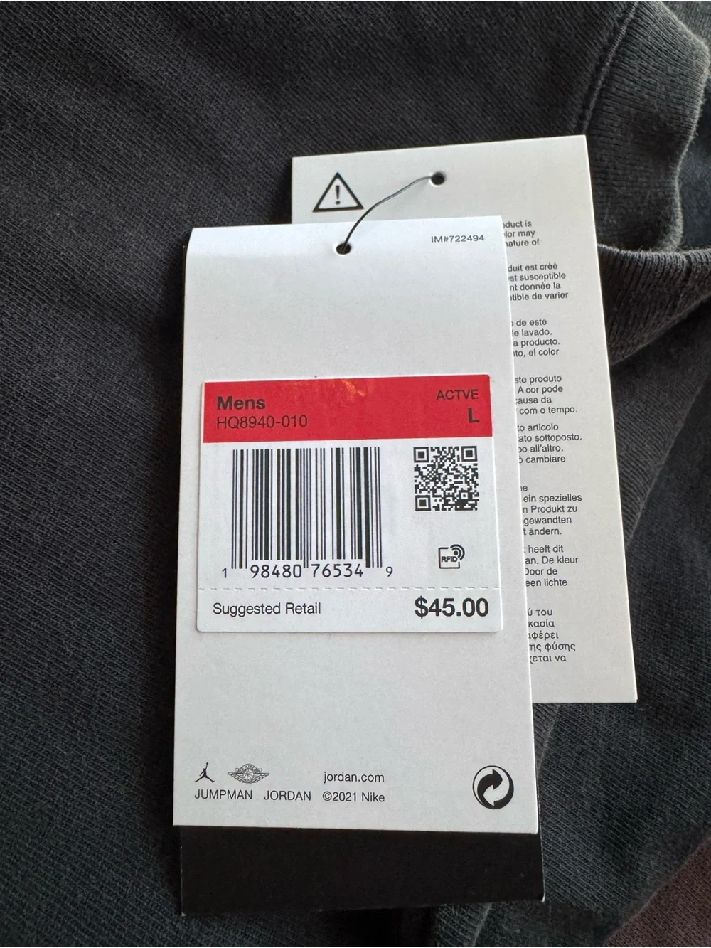 Jordan Black Short-Sleeve Graphic Tee